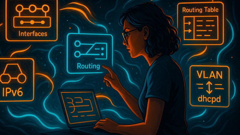 Netzwerk und Routing: Interfaces, IPv6, dhcpd